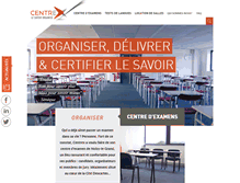 Tablet Screenshot of centrex.fr